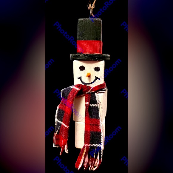 SNOWMAN ORNAMENT OR SHELF SITTER BY ME @ourbackwoodscreations - Picture 4 of 4